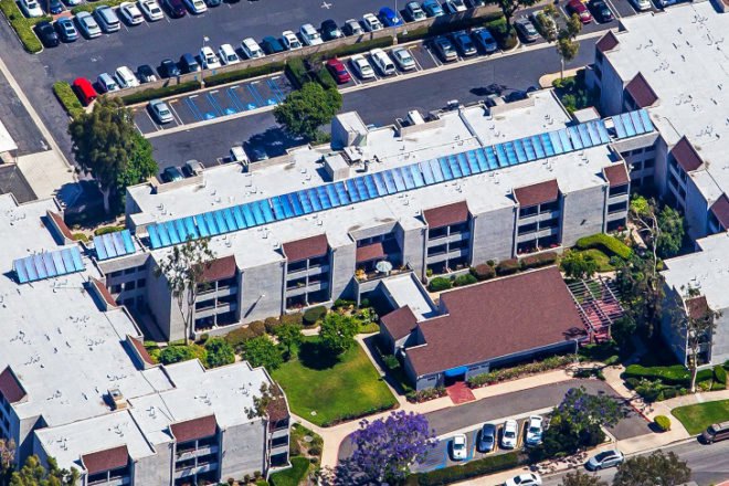 solar, ReGreen, apartment, solar PV, solar thermal, California, Goldrich and Krest, renewable energy, alternative energy, California solar, massive solar complex in California, largest apartments in US with solar,