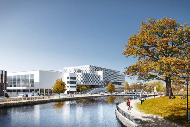 3XN, Architecture, Mälardalen University (MDH), new university building, Daylighting, social interaction, sweden, Green renovation, competition winner