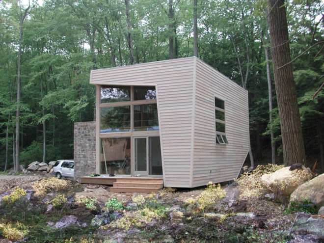 green design, eco design, sustainable design, Archi-Tectonics, prefab housing, mini me guest house, Carmel, upstate new york