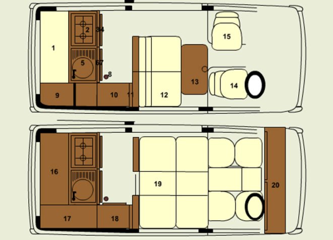 green design, eco design, sustainable design, Binky Campervan, tiny homes, RV, camping