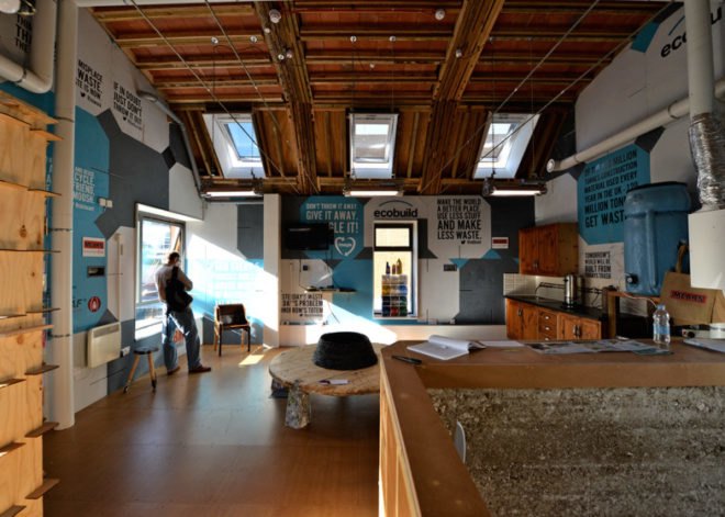 Waste house, carbon negative building, carbon negative, bbm, sustainable design, eco house, brighton waste house, university of brighton, trash house, house made out of trash, Duncan baker-brown, waster materials, energy efficiency,