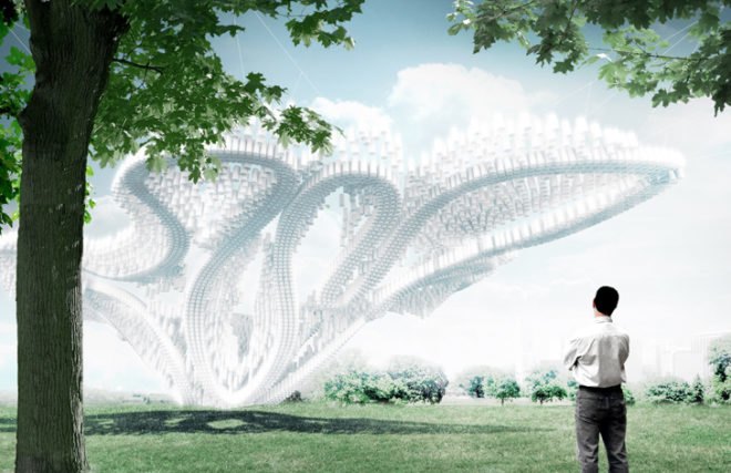 green design, eco design, sustainable design, Governors Island, Figment, Recycled pavilion, recyclable pavilion, City of Dreams Pavilion