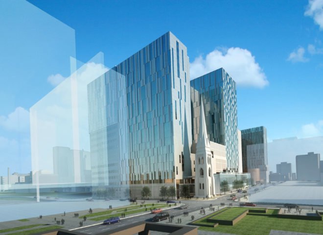 Cannon Design, NIPPaysage, Montreal CHUM hospital, green roof building, LEED Silver hospital, ecological design, large scale green project, medicinal herb roof, energy conservation