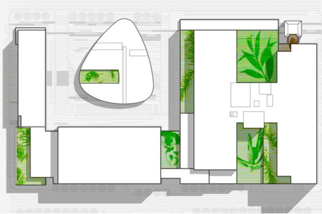 Cannon Design, NIPPaysage, Montreal CHUM hospital, green roof building, LEED Silver hospital, ecological design, large scale green project, medicinal herb roof, energy conservation