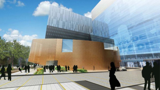 Cannon Design, NIPPaysage, Montreal CHUM hospital, green roof building, LEED Silver hospital, ecological design, large scale green project, medicinal herb roof, energy conservation
