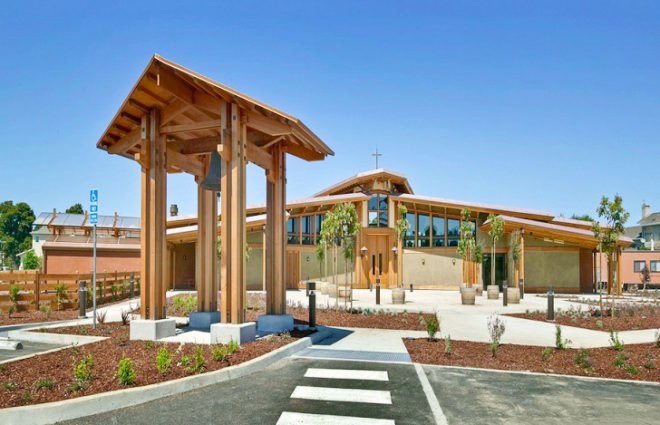 Form 4 Architecture, Energy-Efficient Church, Energy-Efficient Church California, San Francisco architects, Warren Callister architecture, rainwater collection, sustainable church, green design, California sustainable architecture, natural lighting
