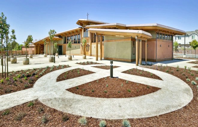 Form 4 Architecture, Energy-Efficient Church, Energy-Efficient Church California, San Francisco architects, Warren Callister architecture, rainwater collection, sustainable church, green design, California sustainable architecture, natural lighting