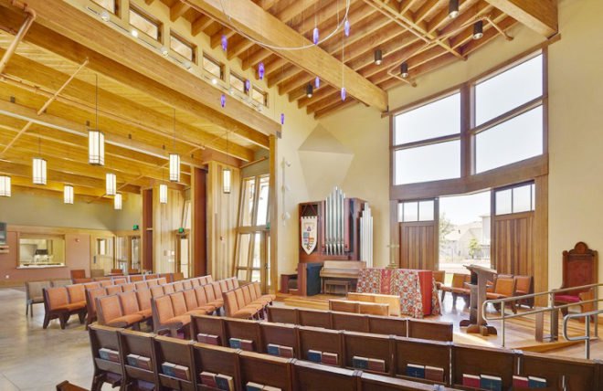 Form 4 Architecture, Energy-Efficient Church, Energy-Efficient Church California, San Francisco architects, Warren Callister architecture, rainwater collection, sustainable church, green design, California sustainable architecture, natural lighting