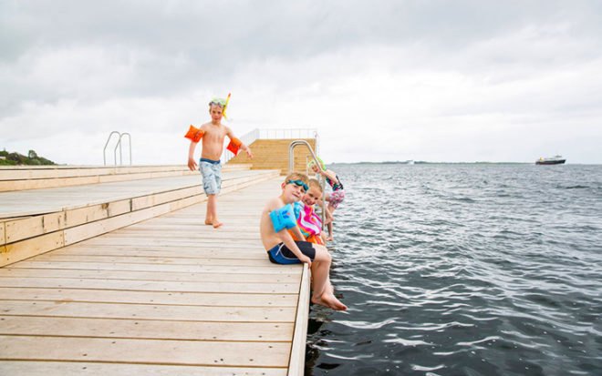Faaborg Harbour Bath, Faaborg Harbour Bath Denmark, Denmark waterfront, Denmark architecture, pier design, branching pier Denmark, marine architecture, JDSA architecture, harbor architecture