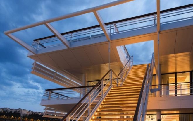 Foster + partners, clean energy, solar power, solar energy, yacht club de Monaco, Monaco, yacht club, clubhouse, solar thermal panels, photovoltaic cells, seawater cooling systems, yacht industry, Monaco yacht, superyachts, Monaco marina