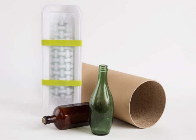 Fragile by Mireia Gordi Vila, Royal College of Art Graduate Show 2014, reusable packaging, recycled packaging, online shopping, fragile packaging, eco-friendly logistics