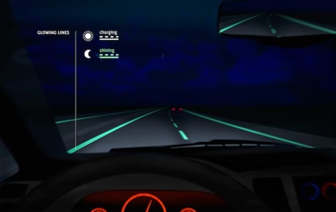 Glow in the dark, glow in the dark road, glow in the dark plants, glow in the dark lighting, alternative lighting sources, daan roosegaarde, smart highway, heijmans, bioglow, avatar plant, world’s first glow in the dark road, glowing lines, glowing lines 2.0, biomimicry, Alexander Krichevsky