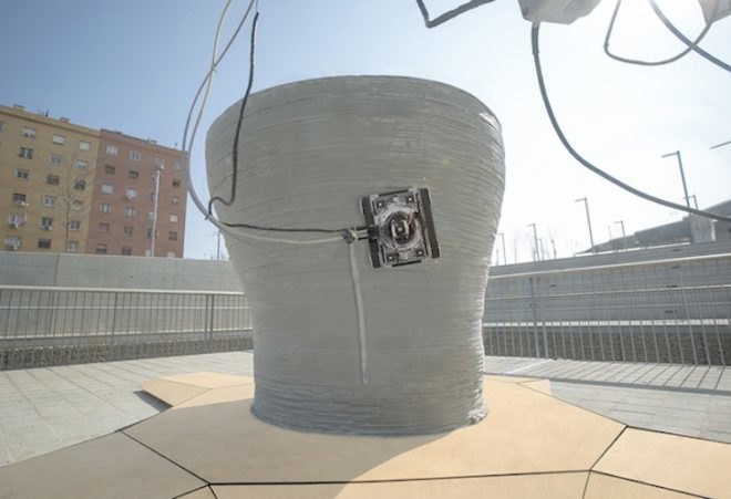 Minibuilders, 3d printing, institute for advanced architecture of catalonia, 3d printers, 3d printed buildings, 3d printed foundation, foundation robot, grip robot, vacuum robot, mobile 3d printing robots, 3d printing robots, 3d printed architecture