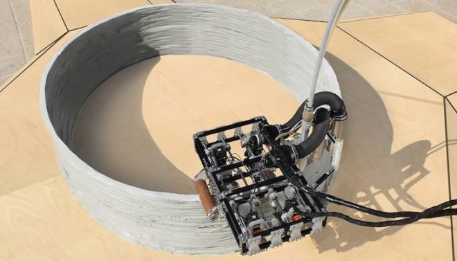Minibuilders, 3d printing, institute for advanced architecture of catalonia, 3d printers, 3d printed buildings, 3d printed foundation, foundation robot, grip robot, vacuum robot, mobile 3d printing robots, 3d printing robots, 3d printed architecture