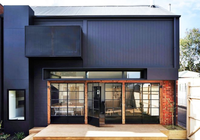 Kerferd Residence, kerferd place, Whiting Architects, melbourne, melbourne addition, reclaimed materials, daylighting