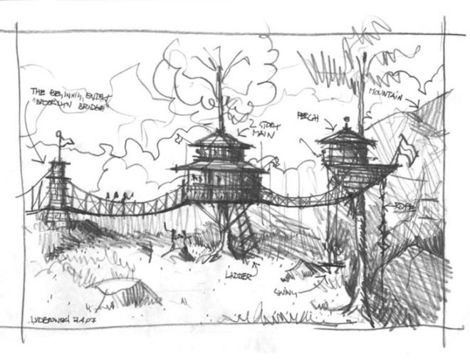 Luderowski architect, nils luderowski, reinhold treehouse, new Adirondack style, Adirondack mountains, treehouse, pagoda, Japanese influences, Japanese pagoda, long lake, upstate new york, pyramidal treehouse, pagoda treehouse