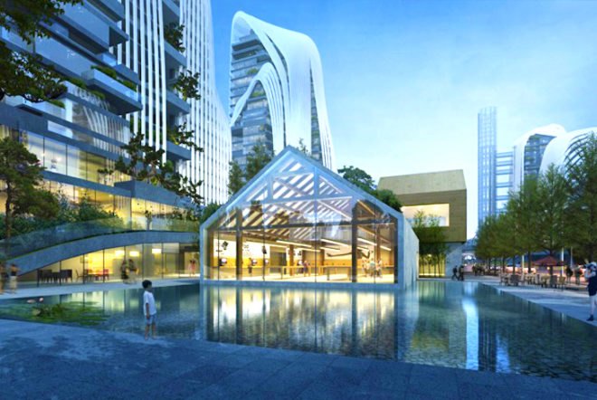 Mad architects, mad architecture, Nanjing zendai Himalayas center, 14th venice architecture biennale, shanshui, shanshui city, chinese landscape, Nanjing, Nanjing architecture, china, chinese architecture, mountain-shaped buildings, mountain like buildings, chinese landscape painting