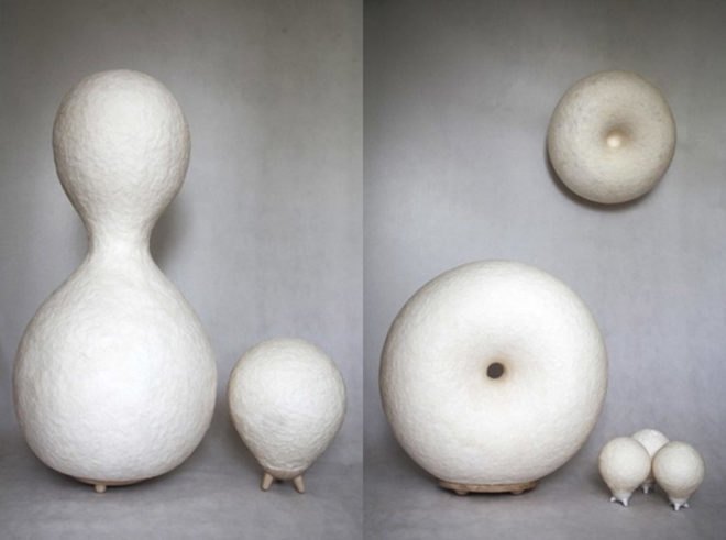 Yena Young, Mao and Piu, Mao & Piu, Mao, Piu, DMY International Design Festival, sculpture, light, lamp, sculpture lamp, paper, paper lamp, paper light, Korean, Korean light, Korean craft, Korean paper craft,