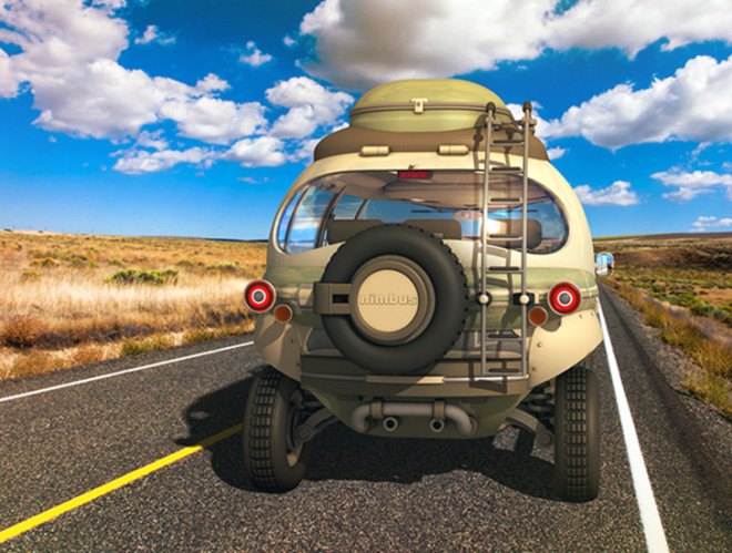 Nimbus e-Car, concept hybrid bus, automobile design, Eduardo Galvani, electrical engine, lithium-ion battery powered car, car design, hybrid car design, low energy consumption cars,