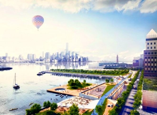 OMA Architects, Rebuild by Design, Hurricane Sandy rehabilitation, resilient design, architecture, urban design, HUD, New York Sandy damage, coastal neighborhood infrastructure,extreme weather damage, hurricane resilience