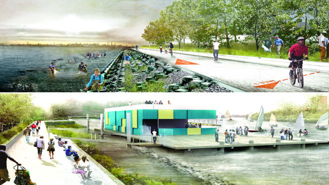 Rebuild by design competition, rebuild by design, penndesign, olin, olin landscape architecture, Bronx, new york city, hunts point, hurricane sandy task force, hunts point lifelines, working waterfront, cleanways, hud rebuild by design, storm surges, resiliency