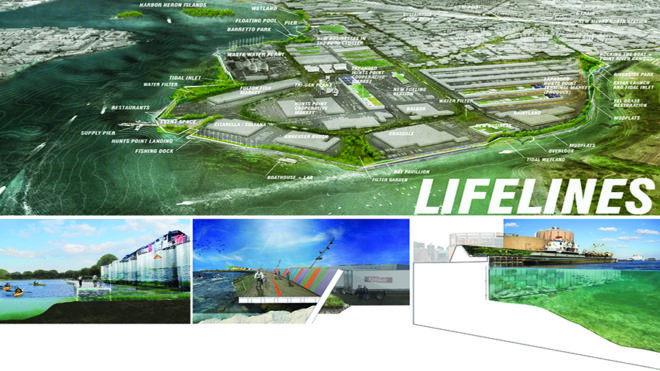 Rebuild by design competition, rebuild by design, penndesign, olin, olin landscape architecture, Bronx, new york city, hunts point, hurricane sandy task force, hunts point lifelines, working waterfront, cleanways, hud rebuild by design, storm surges, resiliency