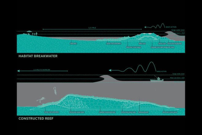 Living Breakwaters Staten Island, Living Breakwaters Rebuild By Design, Rebuild By Design, flood protection NYC, flood protection Staten Island, hurricane protection, hurricane resilient design