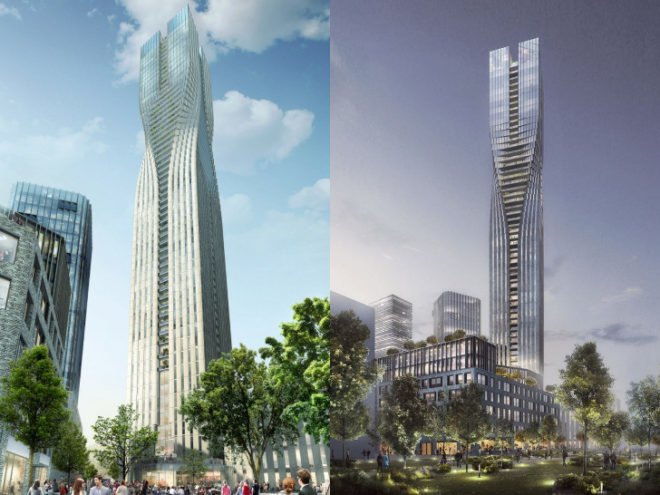 SOM Architects, Polestar Tower, Pole Star Tower, Sweden, Gothenburg, Scandinavia, Skidmore Owings and Merrill, tallest building in Sweden, COWI, 60-storey skyscraper,