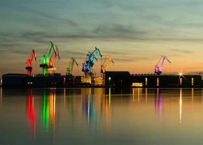 LED lights, art, dean skira, skira, architectural lighting, lighting designer, lighting giants, uljanik industrial shipyard, pula, Croatia, Philips LED spotlights, LED spotlights, shipyard machines, shipyard art, Adriatic sea