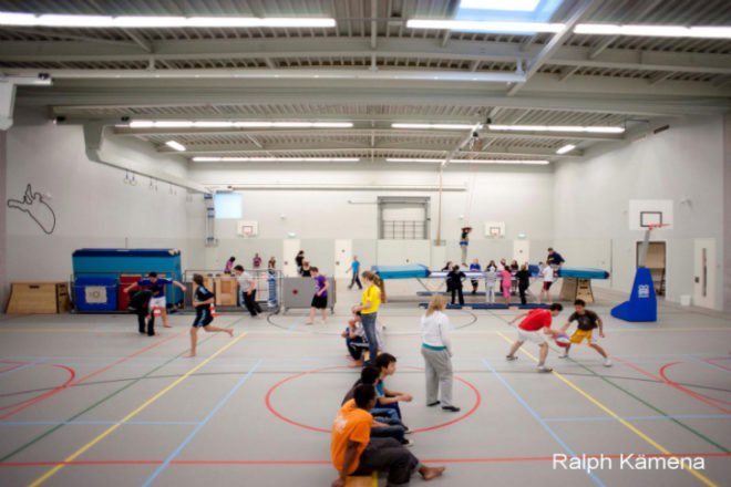 Spordtgebouw, NL Architects, sports center, gymnasium, climbing gym, leerpark, dordtrecht, the netherlands