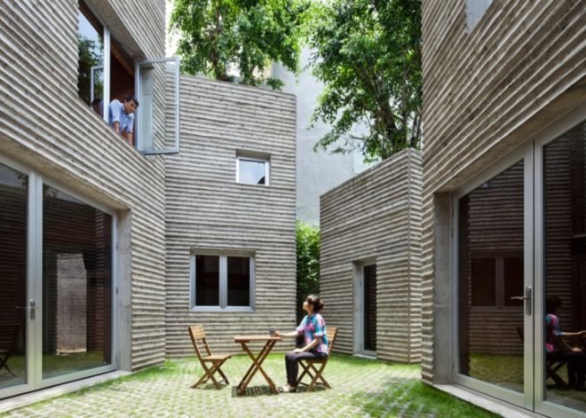 Vo Trong Nghia Architects, House for Trees, AR House 2014 awards, Vietnam House, Ho Chi Minh City, architecture, architecture in vietnam, tree houses, rooftop trees,