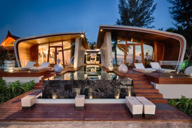 green design, eco design, sustainable design, A-cero architects, Iniala Beach House, glass curtains, Phuket resort, scuba school
