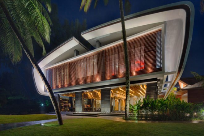 green design, eco design, sustainable design, A-cero architects, Iniala Beach House, glass curtains, Phuket resort, scuba school