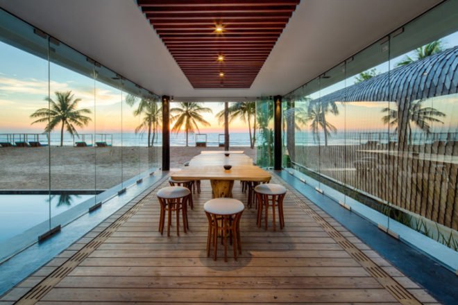green design, eco design, sustainable design, A-cero architects, Iniala Beach House, glass curtains, Phuket resort, scuba school