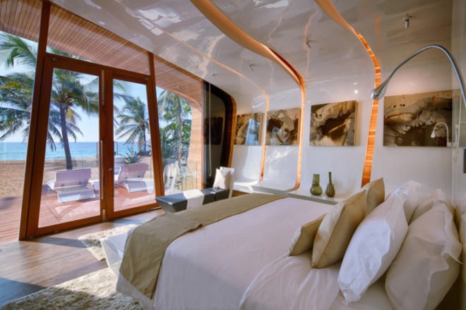 green design, eco design, sustainable design, A-cero architects, Iniala Beach House, glass curtains, Phuket resort, scuba school