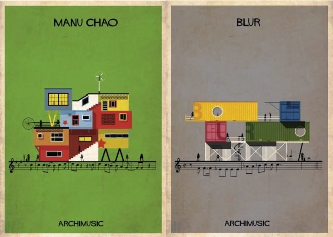 Federico babina, archimusic, architecture illustrations, david bowie buiding, Mozart building music inspired architecture, music inspired buildings, architecture art, music and architecture