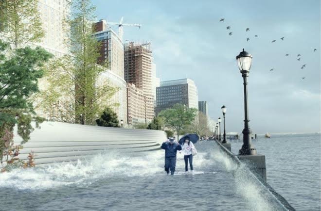 green design, eco design, sustainable design, storm protection Manhattan, Mayor deblasio, BIG architects, BIG u