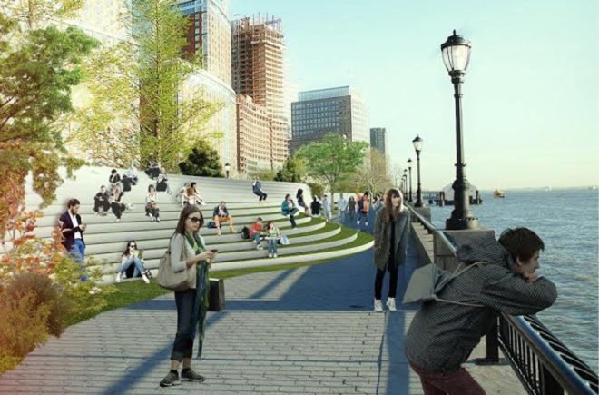 green design, eco design, sustainable design, storm protection Manhattan, Mayor deblasio, BIG architects, BIG u