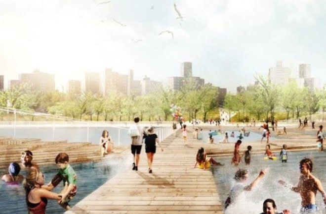 green design, eco design, sustainable design, storm protection Manhattan, Mayor deblasio, BIG architects, BIG u