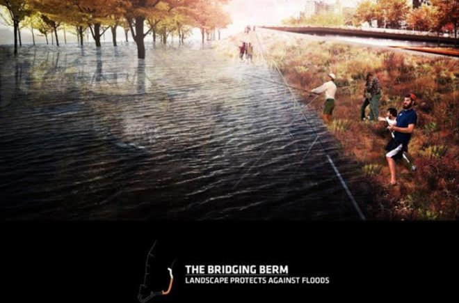 green design, eco design, sustainable design, storm protection Manhattan, Mayor deblasio, BIG architects, BIG u