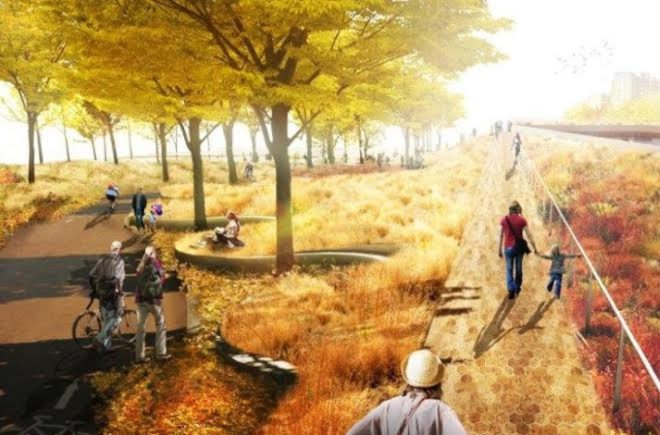 green design, eco design, sustainable design, storm protection Manhattan, Mayor deblasio, BIG architects, BIG u