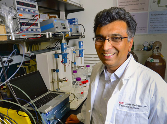 University of Southern California, USC, USC battery, Sri Narayan, USC Sri Narayan, organic battery, organic rechargeable battery, clean battery, large-scale battery, clean large-scale battery, power grid battery, renewable energy battery, battery news, renewable energy, renewable energy battery, solar power battery, wind power battery,