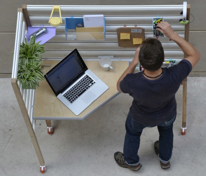 your position, david manning, green design, sustainable design, office workspace, standing desk, green office, sustainable interiors, green furniture, sustainable furniture, transforming furniture, office furniture