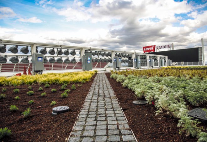 Levi's Stadium, HNTB, San Francisco 49ers, football, stadium, LEED certification, LEED Gold certification, solar power, Santa Clara, San Francisco, Bay Area, California, Super Bowl