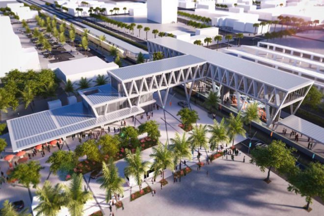 All Aboard Florida, Ft Lauderdale station, SOM, Zyscovich Architects, florida, train station, rail network