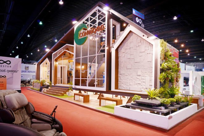 Apostrophy’s pavilion, Apostrophy’s Conwood, Conwood material, Conwood wood replacement, eco-friendly wood material, eco-friendly wood replacement product, sustainable building materials, pavilion architecture, Architect Expo 2014 Bangkok