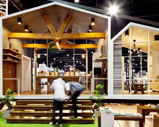 Apostrophy’s pavilion, Apostrophy’s Conwood, Conwood material, Conwood wood replacement, eco-friendly wood material, eco-friendly wood replacement product, sustainable building materials, pavilion architecture, Architect Expo 2014 Bangkok