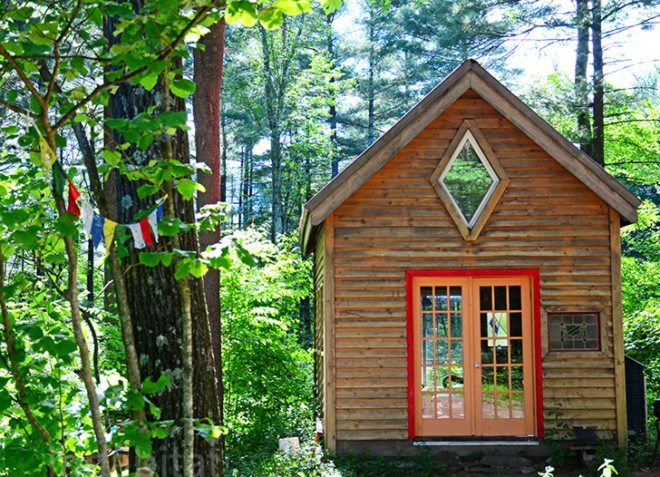 Awakening Garden, Blissful Bedrooms, tiny houses, cabins, nature retreat, Palenville, New York retreat, New York Getaway, Catskills Mountains, repurposed materials, recycled materials, green design, sustainable design, eco-design, Thoreau, outdoor shower, nature trail, teepee, forest retreat, forest getaway, new york weekend getaway, where to get out of New York, camping outside new york, cabins