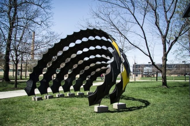 fiber wave pavilion, fiber wave, carbon fiber, carbon fiber pavilion, carbon fiber in architecture, college of architecture at iit, carbon_lab, carbon_lab pavilion, reader submitted content,