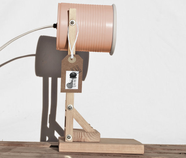 FLEXO 001 Lamp, recycled lamp, can lamp, recycled can, tin can, tin can lamp, illui, cubo gallery, cubo shop, cubo, green design, sustainable design, green interiors, recycled materials